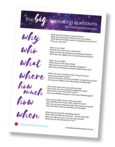 BIG Marketing Questions